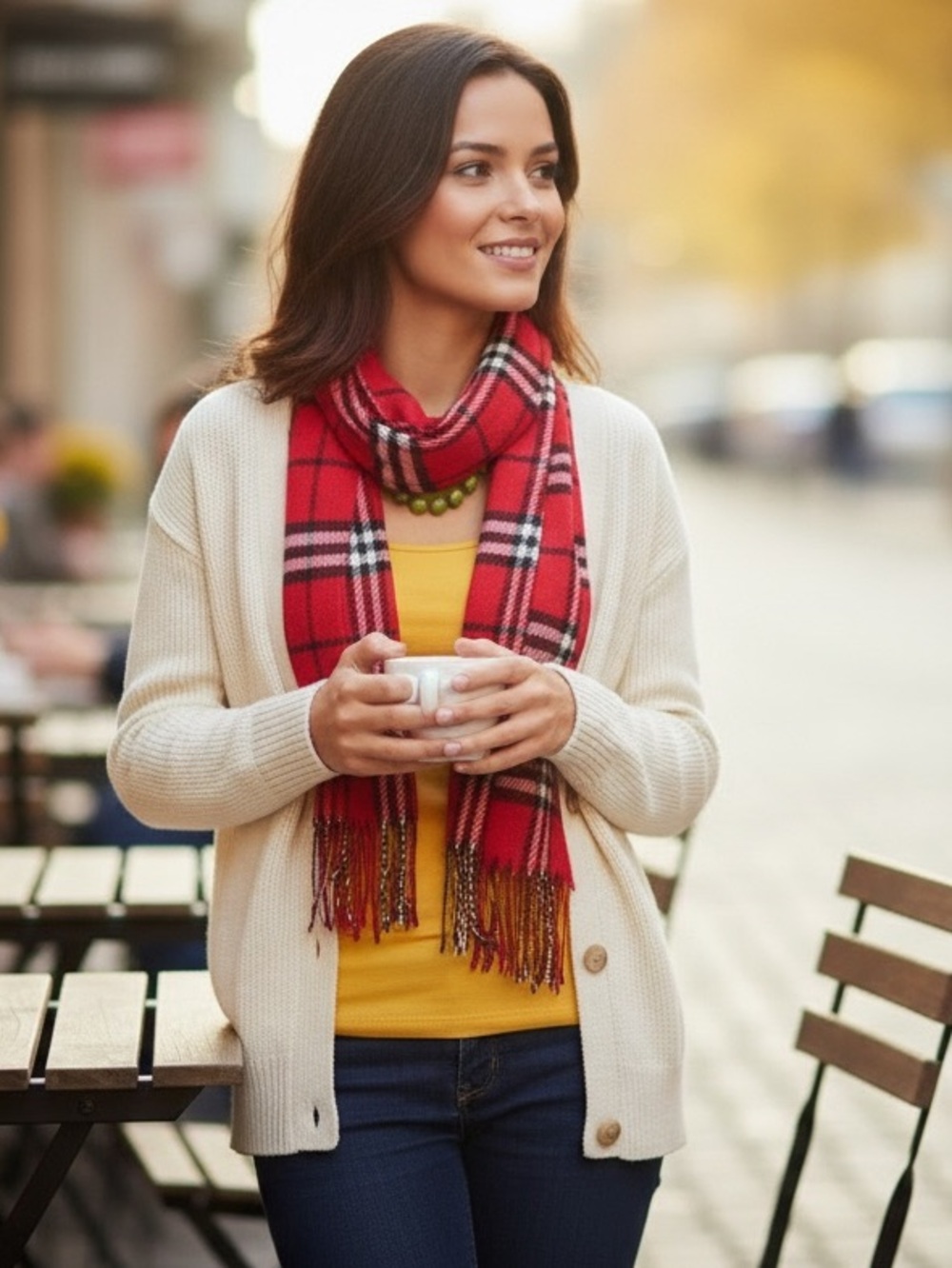 Red Plaid Royal Rossi Scarf 🧣